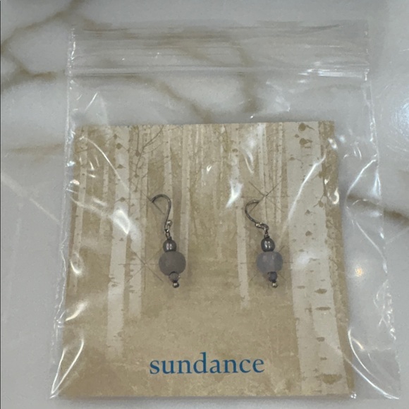Sundance Catalog Faceted Chalcedony, Pearl & Iolite Sterling Silver Earrings-New - Picture 5 of 5